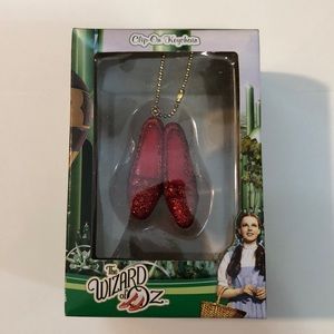 Wizard of Oz - Dorothy’s ruby slippers clip on keychain ornament by Kurt Adler